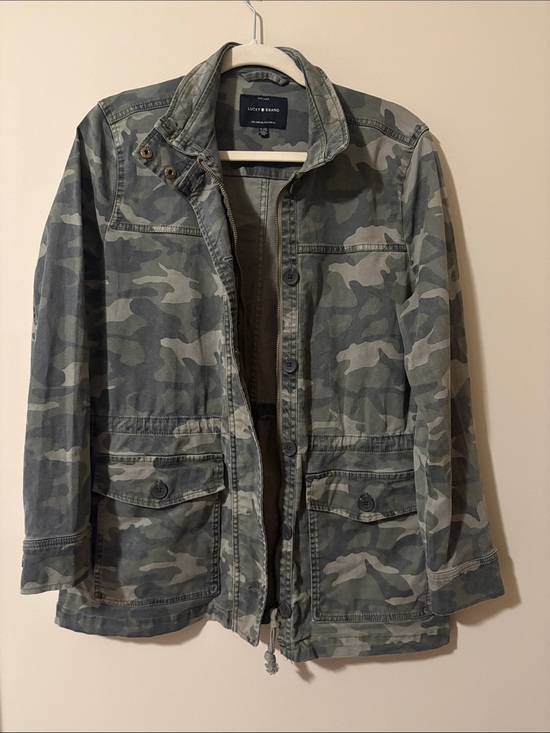 Lucky Brand Jackets & Blazers - Lucky Brand Olive Camo  Field Jacket